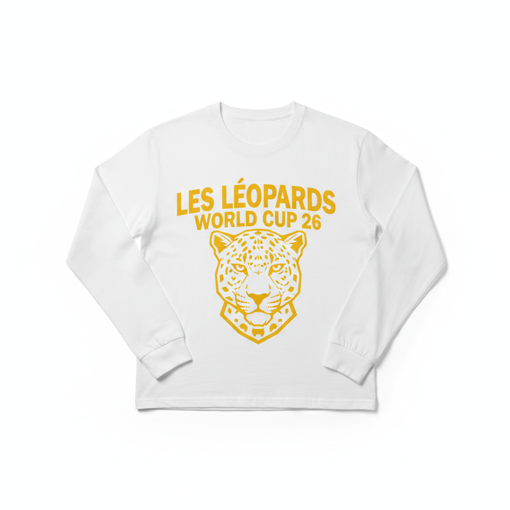 T-Shirt Manches Longues 🐆 Les Léopards World Cup 26