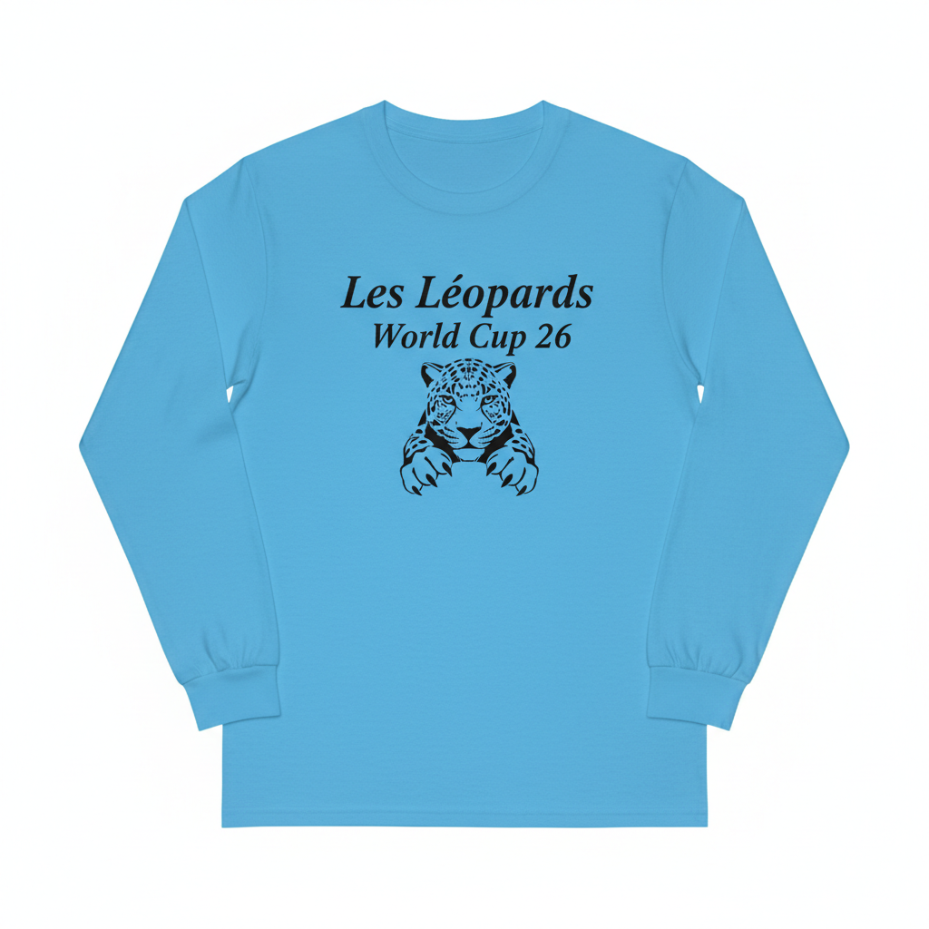 T-Shirt Manches Longues 🐆 Les Léopards World Cup 26